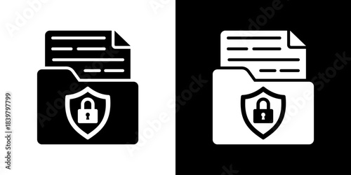 Confidential Icon Vector Illustration. Flat Style Design Created For Creative Flexibility In Light And Dark Versions. 