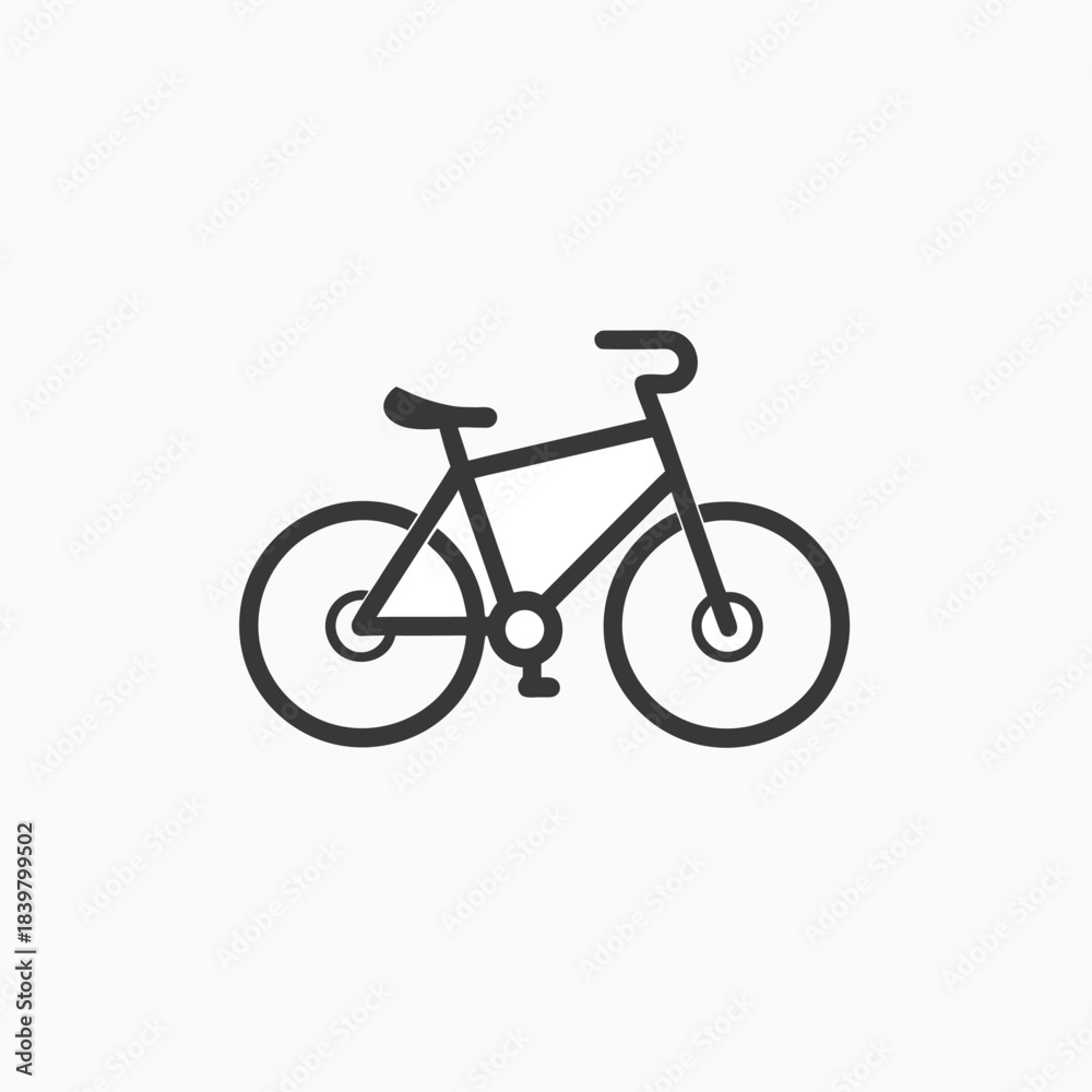 Fototapeta premium bicycle icon fully editable vector template