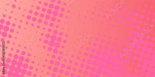 Gradient Dotted Pattern with Vibrant Pink and Orange Tones