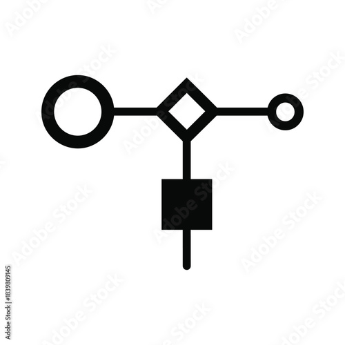 Anemometer icon vector wind speed measuring device meteorology symbol illustration flat outline style