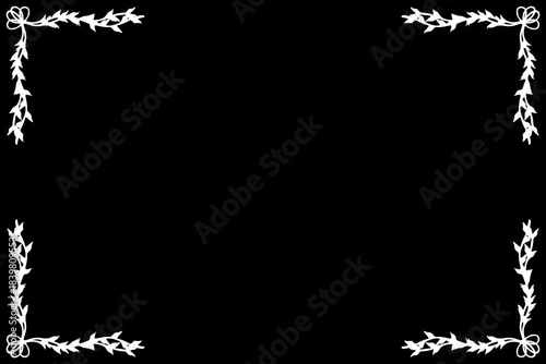 Simple Background Frame, Unique Background, Black and White Color Background, Unique Design 