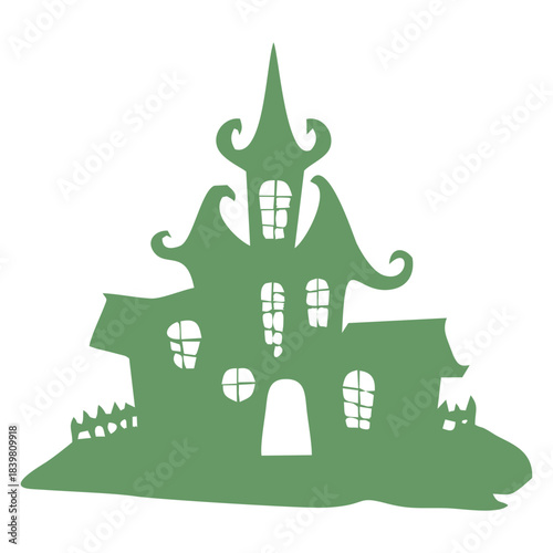 Haunted House Silhouette