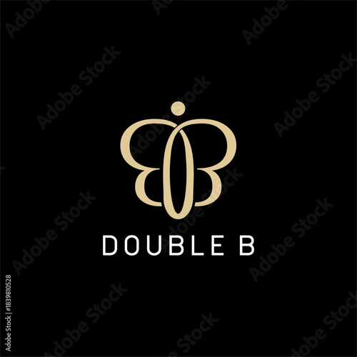 Double B logo luxury  vector image