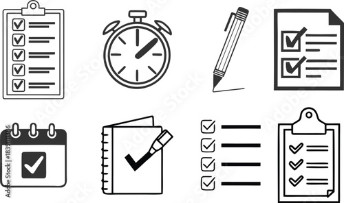  to-do lists and task management icon  set