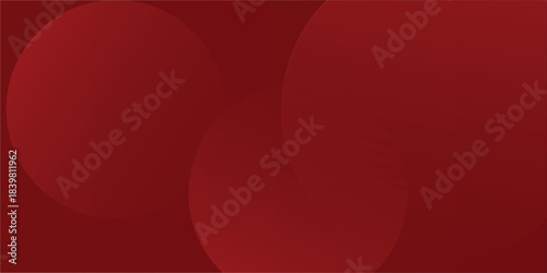 Bold Red Abstract Background With Large Overlapping Circles For Modern Design Projects