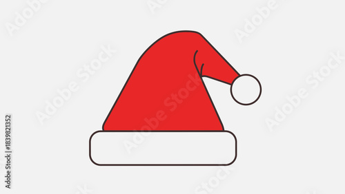 Christmas Cheer: The iconic red cap, synonymous with the spirit of the season, radiates festive joy and the warmth of holiday celebrations.