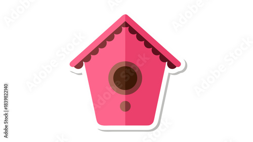 bird house isolated on white