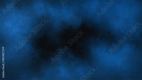 Dark blue smoke texture against a night sky backdrop with stormy clouds and mysterious fog
