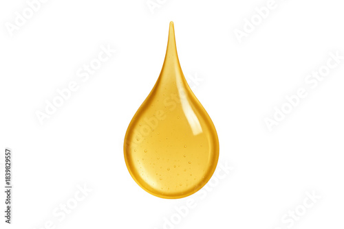 Golden liquid honey oil serum drop transparent background