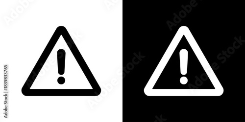 Alert Icon Flat Style Vector Illustration