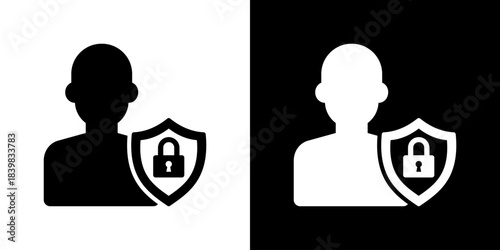 Privacy Icon Flat Style Vector Illustration