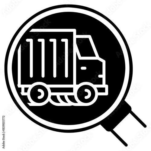 Vehicle Inspection black fill icon