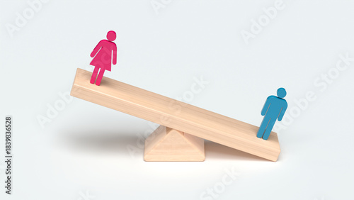 man and woman inequality balance