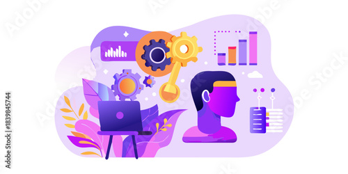 Artificial intelligence data analysis and the human mind a conceptual illustration