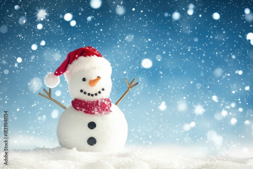 雪だるまと青空