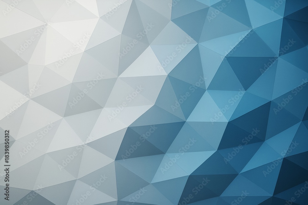 Obraz premium Abstract geometric background with blue and white polygonal shapes