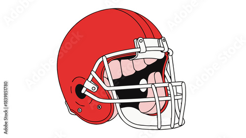 american football helmet isolated