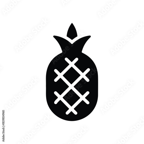 Pineapple, fruit, tropical icon