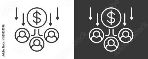Sharing Economy Icon Set Vector Collection Isolated In Black And White