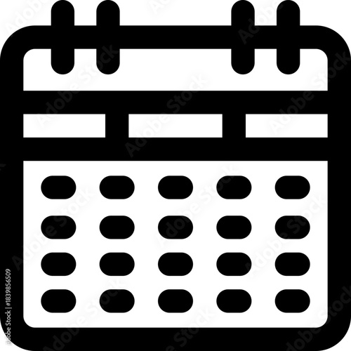 schedule line icon. Clean and minimalist vector icon for websites, mobile apps, presentations, and logos. Fully scalable and customizable for any project.