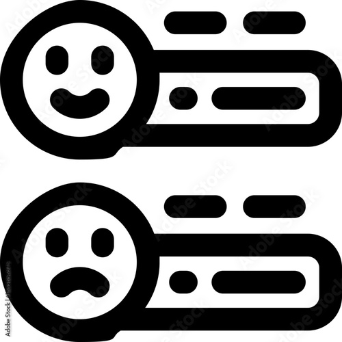 review line icon. Clean and minimalist vector icon for websites, mobile apps, presentations, and logos. Fully scalable and customizable for any project.