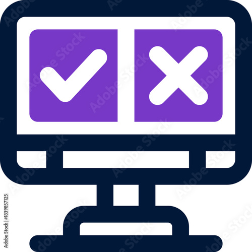 computer duotone icon. Sleek and modern vector icon for websites, mobile apps, marketing materials, and corporate design. Fully scalable and ready to use.