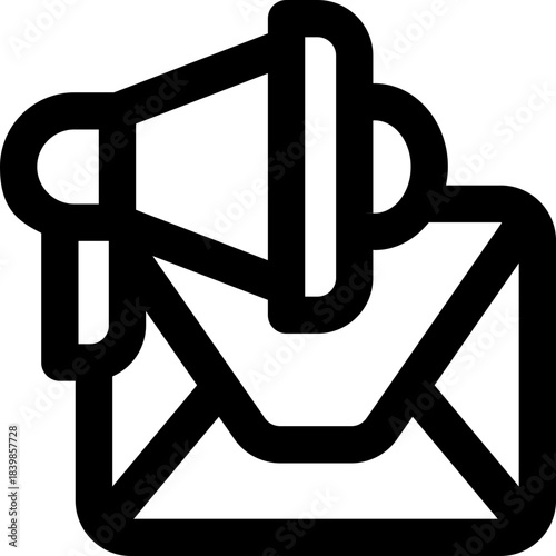 email marketing line icon. Clean and minimalist vector icon for websites, mobile apps, presentations, and logos. Fully scalable and customizable for any project.