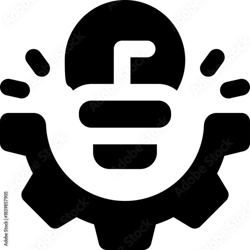 innovation glyph icon. Strong and solid vector icon for websites, mobile interfaces, presentations, and visual branding. High quality and easy to edit.