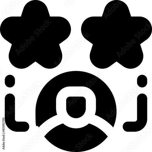 loyalty glyph icon. Strong and solid vector icon for websites, mobile interfaces, presentations, and visual branding. High quality and easy to edit.