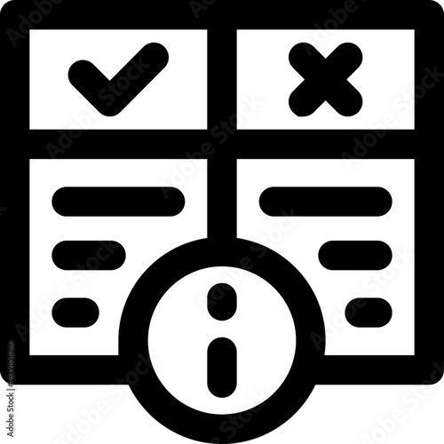 rules line icon. Clean and minimalist vector icon for websites, mobile apps, presentations, and logos. Fully scalable and customizable for any project.