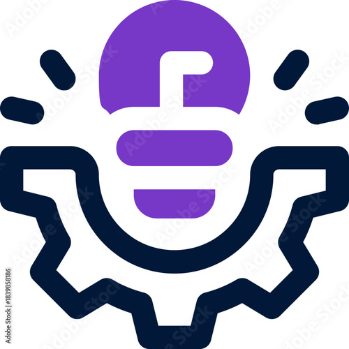 innovation duotone icon. Sleek and modern vector icon for websites, mobile apps, marketing materials, and corporate design. Fully scalable and ready to use.