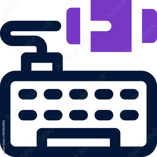 keyboard duotone icon. Sleek and modern vector icon for websites, mobile apps, marketing materials, and corporate design. Fully scalable and ready to use.