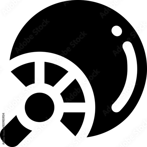 han fan glyph icon. Strong and solid vector icon for websites, mobile interfaces, presentations, and visual branding. High quality and easy to edit.