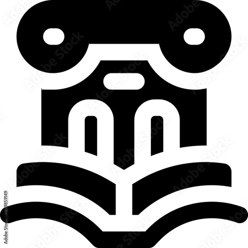 history glyph icon. Strong and solid vector icon for websites, mobile interfaces, presentations, and visual branding. High quality and easy to edit.