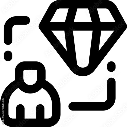 value line icon. Clean and minimalist vector icon for websites, mobile apps, presentations, and logos. Fully scalable and customizable for any project.