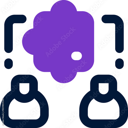 collaboration duotone icon. Sleek and modern vector icon for websites, mobile apps, marketing materials, and corporate design. Fully scalable and ready to use.