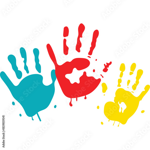 Handprint Paint Illustration