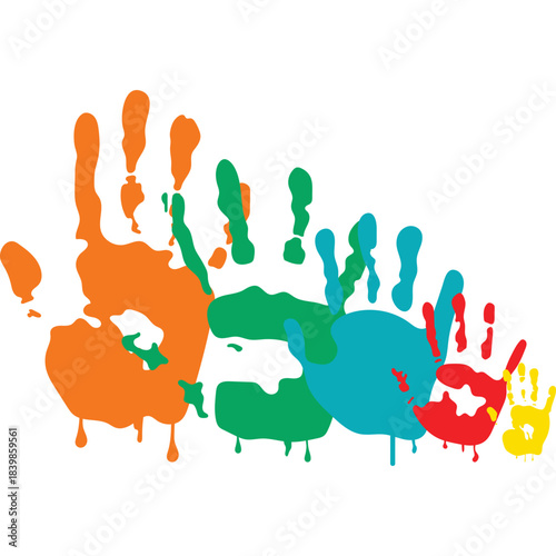 Handprint Paint Illustration