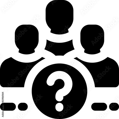 human resource glyph icon. Strong and solid vector icon for websites, mobile interfaces, presentations, and visual branding. High quality and easy to edit.