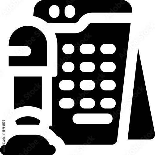 schedule glyph icon. Strong and solid vector icon for websites, mobile interfaces, presentations, and visual branding. High quality and easy to edit.