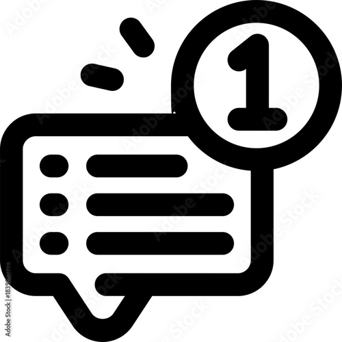 message line icon. Clean and minimalist vector icon for websites, mobile apps, presentations, and logos. Fully scalable and customizable for any project.