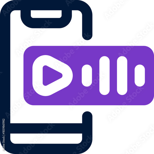 voice note duotone icon. Sleek and modern vector icon for websites, mobile apps, marketing materials, and corporate design. Fully scalable and ready to use.