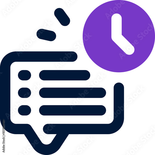 time duotone icon. Sleek and modern vector icon for websites, mobile apps, marketing materials, and corporate design. Fully scalable and ready to use.