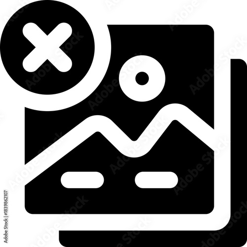 remove glyph icon. Strong and solid vector icon for websites, mobile interfaces, presentations, and visual branding. High quality and easy to edit.