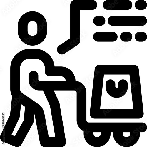 consumer behavior line icon. Clean and minimalist vector icon for websites, mobile apps, presentations, and logos. Fully scalable and customizable for any project.