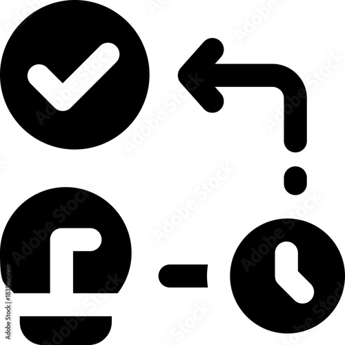 plan glyph icon. Strong and solid vector icon for websites, mobile interfaces, presentations, and visual branding. High quality and easy to edit.