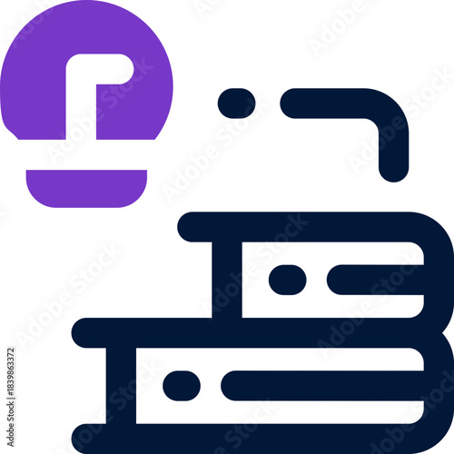 book duotone icon. Sleek and modern vector icon for websites, mobile apps, marketing materials, and corporate design. Fully scalable and ready to use.