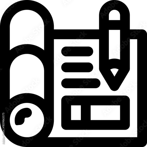 blueprint line icon. Clean and minimalist vector icon for websites, mobile apps, presentations, and logos. Fully scalable and customizable for any project.