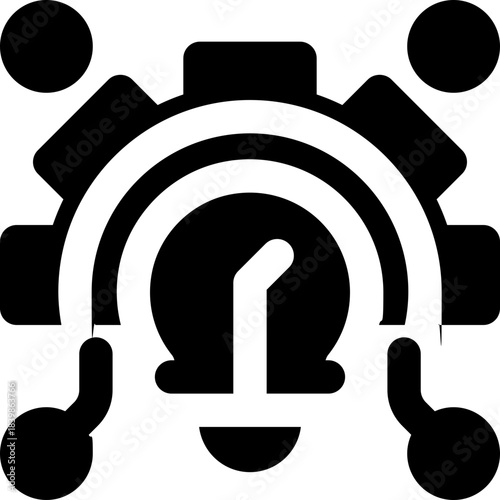 disruptive innovation glyph icon. Strong and solid vector icon for websites, mobile interfaces, presentations, and visual branding. High quality and easy to edit.