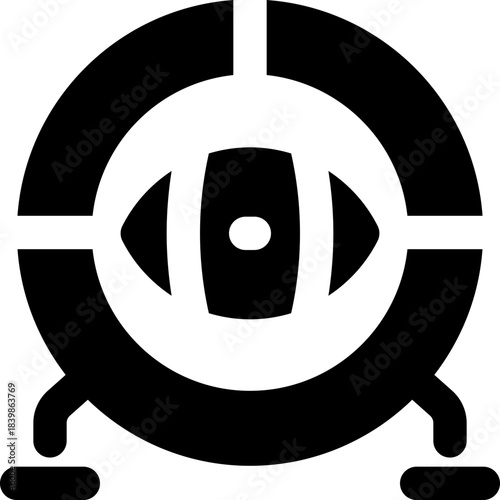 visionary glyph icon. Strong and solid vector icon for websites, mobile interfaces, presentations, and visual branding. High quality and easy to edit.